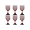 Set di Bicchieri Home ESPRIT Rosa Cristallo 380 ml (6 Unità)