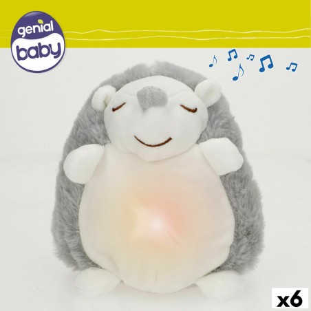 Peluche Musicale Colorbaby Plastica 16 x 14 x 14 cm (6 Unità)