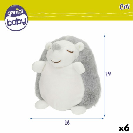 Peluche Musicale Colorbaby Plastica 16 x 14 x 14 cm (6 Unità)