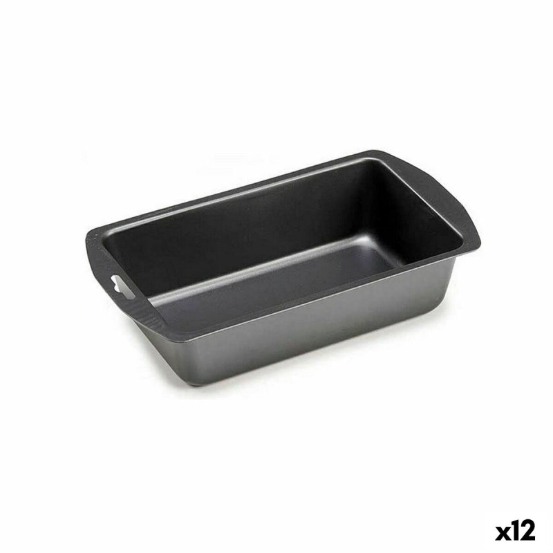 Stampo Rettangolare Kinvara CK56483-24 Grigio scuro Acciaio al carbonio 13 x 6,3 x 30 cm (12 Unità) Stampo Rettangolare Kinvara CK56483-24 Grigio scuro Acciaio al carbonio 13 x 6,3 x 30 cm (12 Unità)