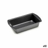 Stampo Rettangolare Kinvara CK56483-24 Grigio scuro Acciaio al carbonio 13 x 6,3 x 30 cm (12 Unità)