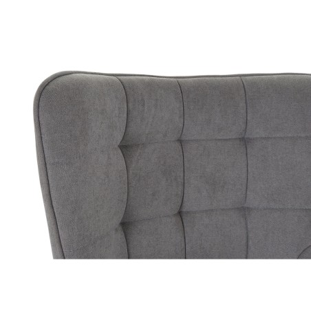 Poltrona DKD Home Decor Nero Grigio 69 x 77 x 91 cm