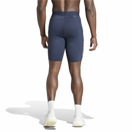 Leggings Sportivi da Uomo Adidas Az S Azzurro Blu Marino