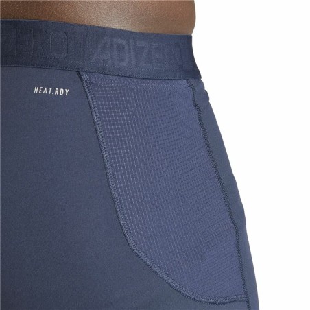 Leggings Sportivi da Uomo Adidas Az S Azzurro Blu Marino