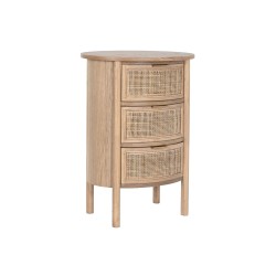 Comodino Home ESPRIT Naturale Caucciù 48 x 35 x 66 cm