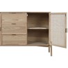 Credenza Home ESPRIT Rattan Abete 136 x 38 x 80 cm