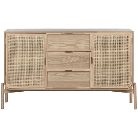 Credenza Home ESPRIT Rattan Abete 136 x 38 x 80 cm
