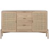 Credenza Home ESPRIT Rattan Abete 136 x 38 x 80 cm