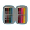 Plumier Triplo Bluey Blu cielo 12,5 x 19,5 x 5,5 cm 36 Pezzi