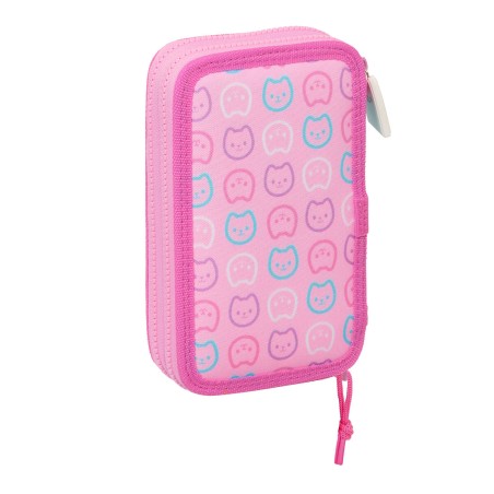 Astuccio Doppio Gabby's Dollhouse Party Rosa 12.5 x 19.5 x 4 cm 28 Pezzi