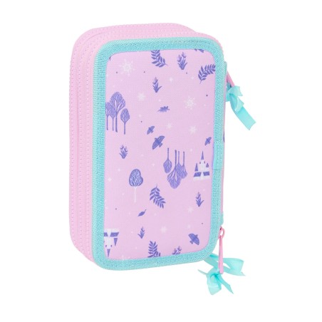 Plumier Triplo Frozen Cool days Violetta Blu cielo 12,5 x 19,5 x 5,5 cm 36 Pezzi