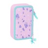 Plumier Triplo Frozen Cool days Violetta Blu cielo 12,5 x 19,5 x 5,5 cm 36 Pezzi