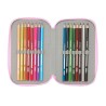 Plumier Triplo Frozen Cool days Violetta Blu cielo 12,5 x 19,5 x 5,5 cm 36 Pezzi