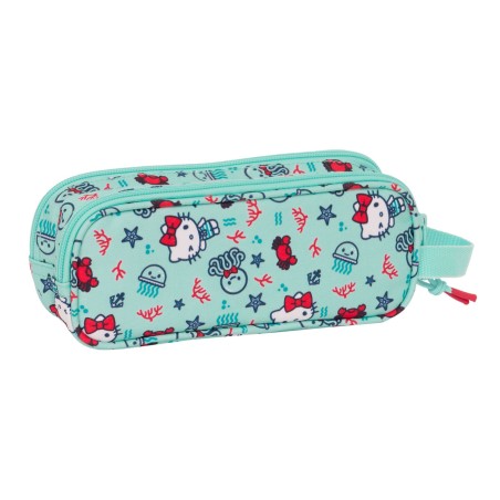 Portaoggetti Doppio Hello Kitty Sea lovers Turchese 21 x 8 x 6 cm