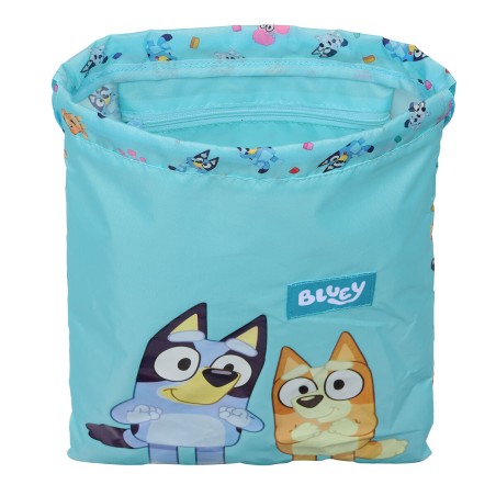 Zainetto con Cordini Bluey Blu cielo 26 x 34 x 1 cm