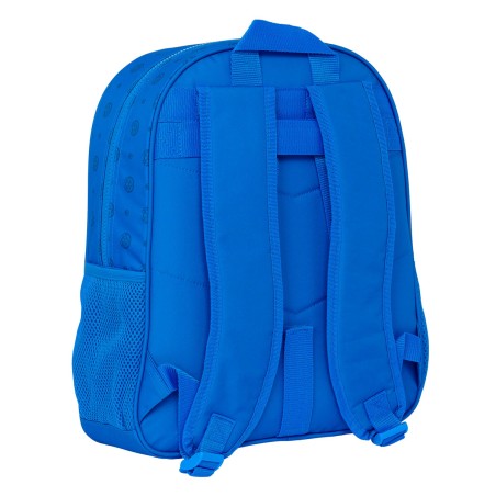 Zaino Scuola Super Mario Play Azzurro Rosso 32 X 38 X 12 cm