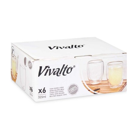 Bicchiere di acqua Vivalto OCT-DG2061 Trasparente Vetro Borosilicato 326 ml (6 Unità)