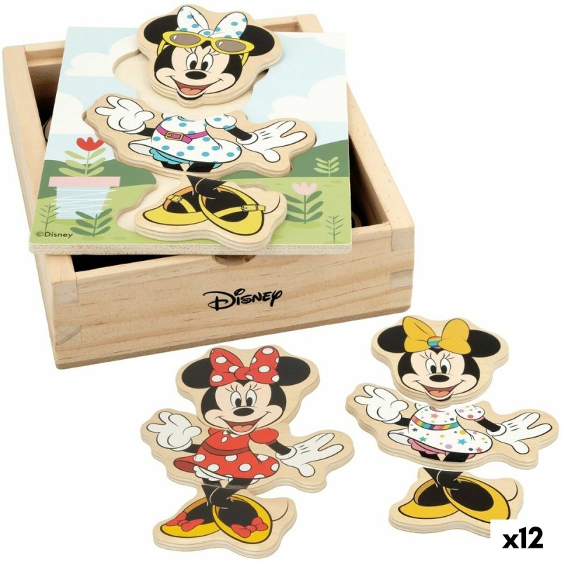 Puzzle di Legno per Bambini Disney + 2 Anni 19 Pezzi (12 Unità) Puzzle di Legno per Bambini Disney + 2 Anni 19 Pezzi (12 Unità)