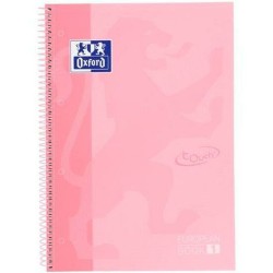 Quaderno Oxford European Book Rosa chiaro A4 A4+ 80 Pagine