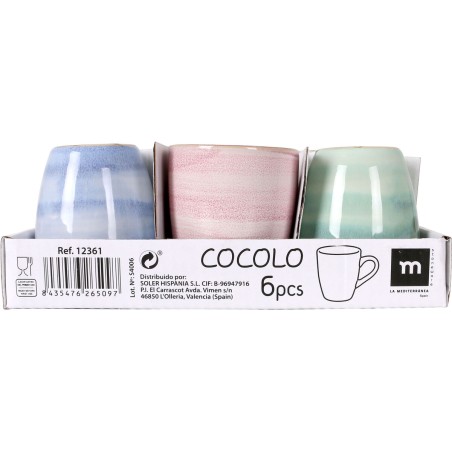 Tazza di caffè e tè La Mediterránea Cocolo 90 ml (36 Unità)