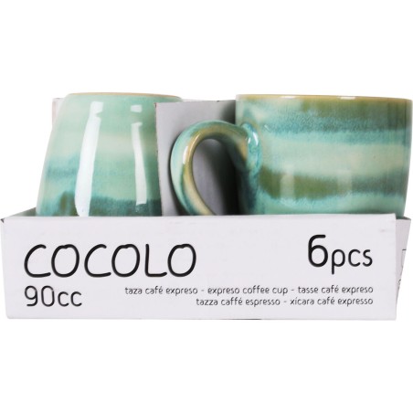 Tazza di caffè e tè La Mediterránea Cocolo 90 ml (36 Unità)