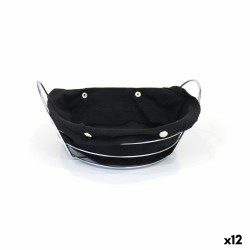 Portapane My Bar Nero Metallo 26 x 23,5 x 11,2 cm (12 Unità)
