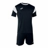 Completo Sportivo per Adulti Joma Sport Phoenix Nero Multicolore 2 Pezzi
