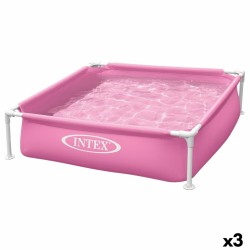 Piscina Smontabile Intex 342 L 122 x 30 x 122 cm Rosa (3 Unità)