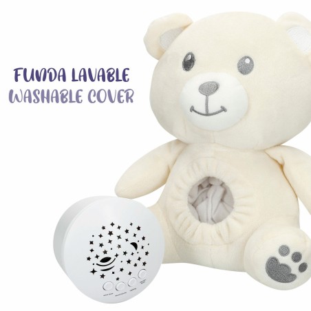 Peluche Proiettore LED Colorbaby Stoffa Plastica 20 x 25 x 12 cm (4 Unità)