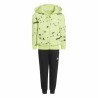Tuta da Bambini Adidas Lk Bluv Q3 Verde 2 Pezzi