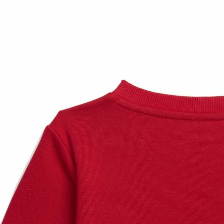 Tuta da Bambini Adidas Badge of Sport Rosso 2 Pezzi