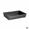 Stampo Rettangolare Kinvara CK31470 Grigio scuro Metallo Acciaio al carbonio 24 x 6,5 x 36,5 cm (12 Unità)
