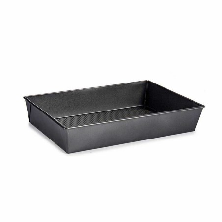 Stampo Rettangolare Kinvara CK31470 Grigio scuro Metallo Acciaio al carbonio 24 x 6,5 x 36,5 cm (12 Unità)
