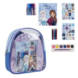 Zainetto per Bambini per Disegnare Frozen Azzurro 22,0 x 23,0 x 7,0 cm