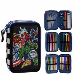 Astuccio The Avengers Nero 12,5 x 6,5 x 19,5 cm