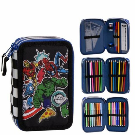 Astuccio The Avengers Nero 12,5 x 6,5 x 19,5 cm