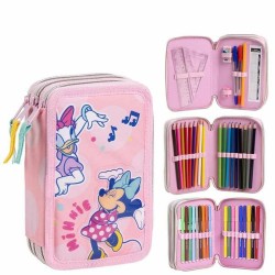 Astuccio Minnie Mouse Rosa 12,5 x 6,5 x 19,5 cm