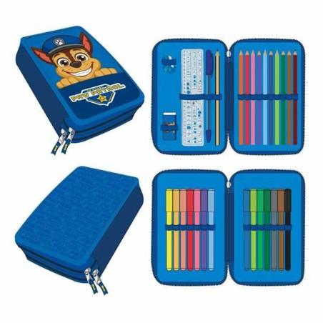Astuccio The Paw Patrol Azzurro 12,5 x 19,5 x 4,5 cm