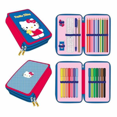 Astuccio Hello Kitty Azzurro 12,5 x 19,5 x 4,5 cm