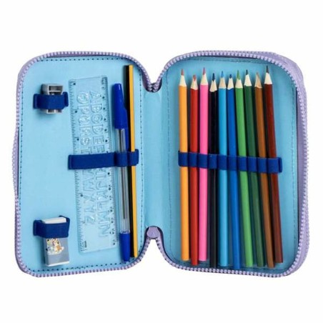Astuccio Bluey Azzurro Chiaro Light Blue 12,5 x 19,5 x 4,5 cm