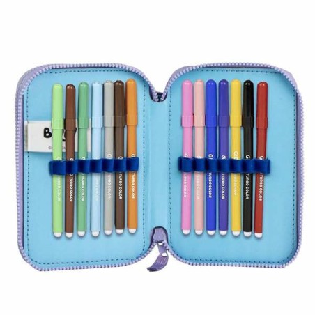 Astuccio Bluey Azzurro Chiaro Light Blue 12,5 x 19,5 x 4,5 cm