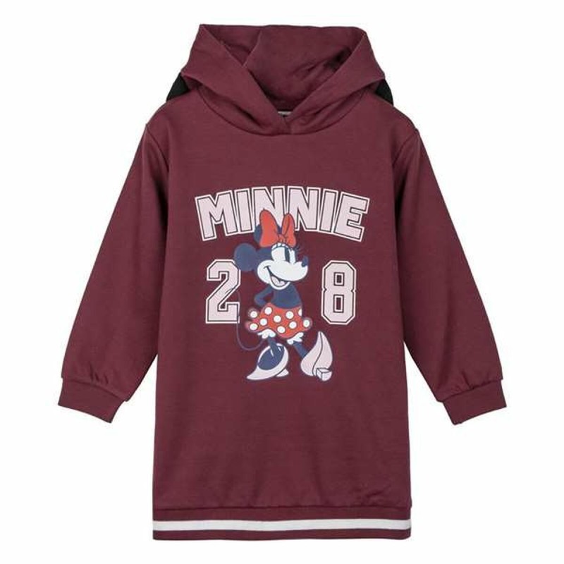Vestito Minnie Mouse Rosso Scuro 7 Anni