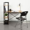 Scrivania con scaffale Max Home Acciaio Melammina Truciolare 120 x 12 x 64 cm
