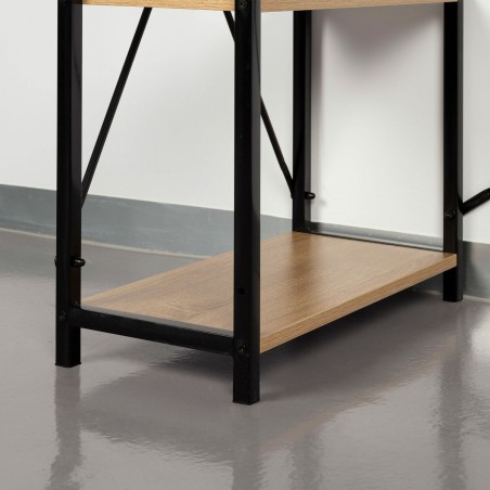 Scrivania con scaffale Max Home Acciaio Melammina Truciolare 120 x 12 x 64 cm