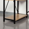 Scrivania con scaffale Max Home Acciaio Melammina Truciolare 120 x 12 x 64 cm