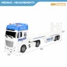 Camion Porta-veicoli Speed & Go 55 x 17 x 12 cm (2 Unità)
