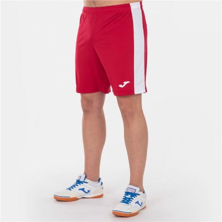Pantaloncini Sportivi per Bambini Joma Sport Maxi Bianco Rosso