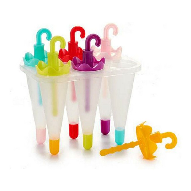 Stampo per Gelati Leknes CN71546-1 Azzurro Rosso Verde Viola Arancio Rosa polipropilene Stampo per Gelati Leknes CN71546-1 Azzurro Rosso Verde Viola Arancio Rosa polipropilene