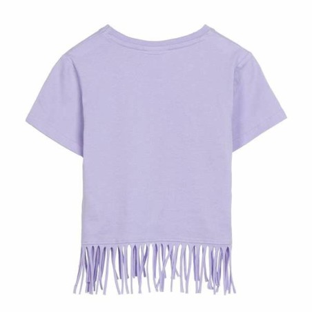 Maglia a Maniche Corte per Bambini Minnie Mouse Viola