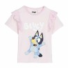 Maglia a Maniche Corte per Bambini Bluey Rosa Rosa chiaro